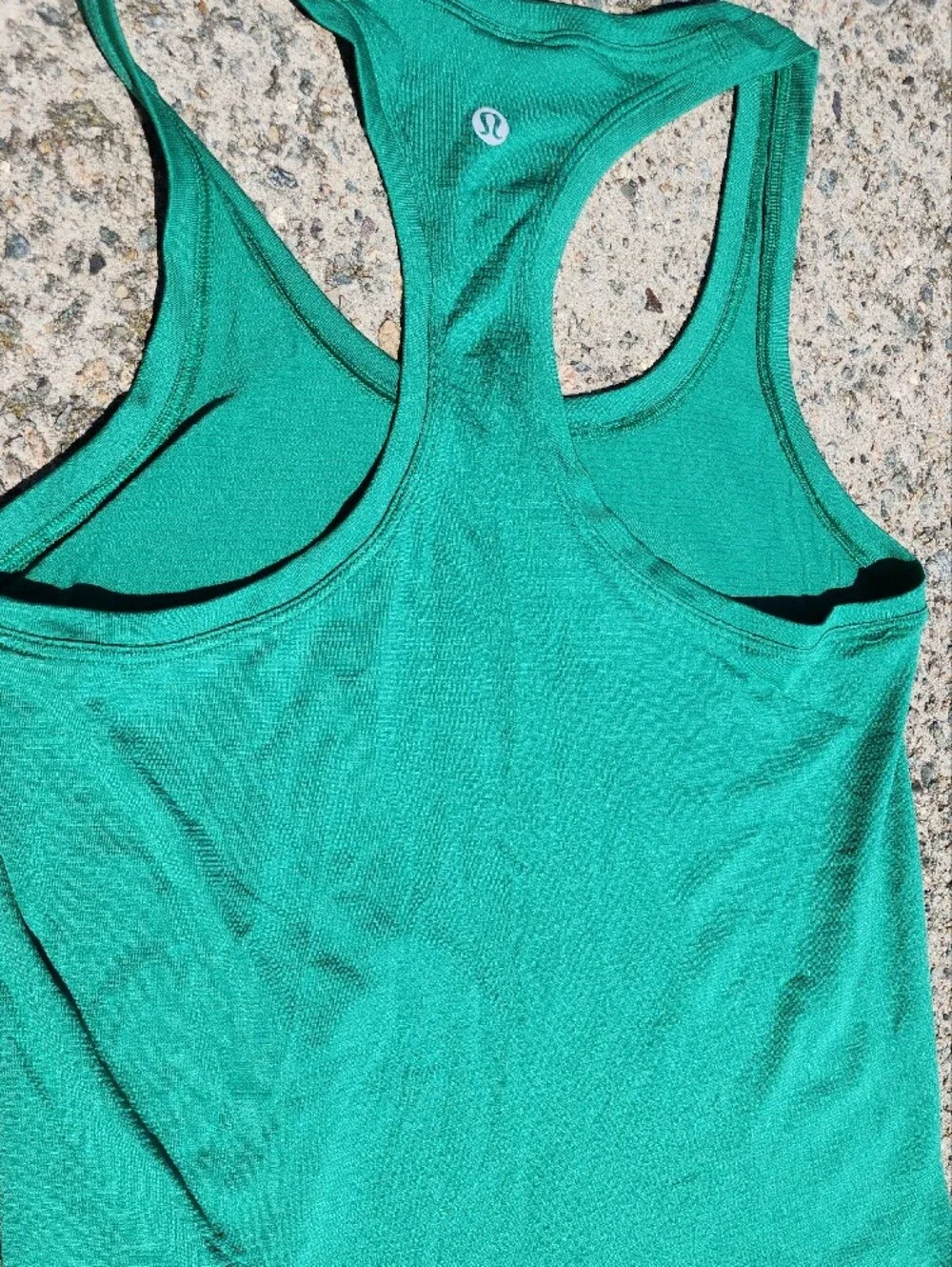 lululemon athletica Swiftly Tech Teal Green Racerback Fitness Tank Top sz 6